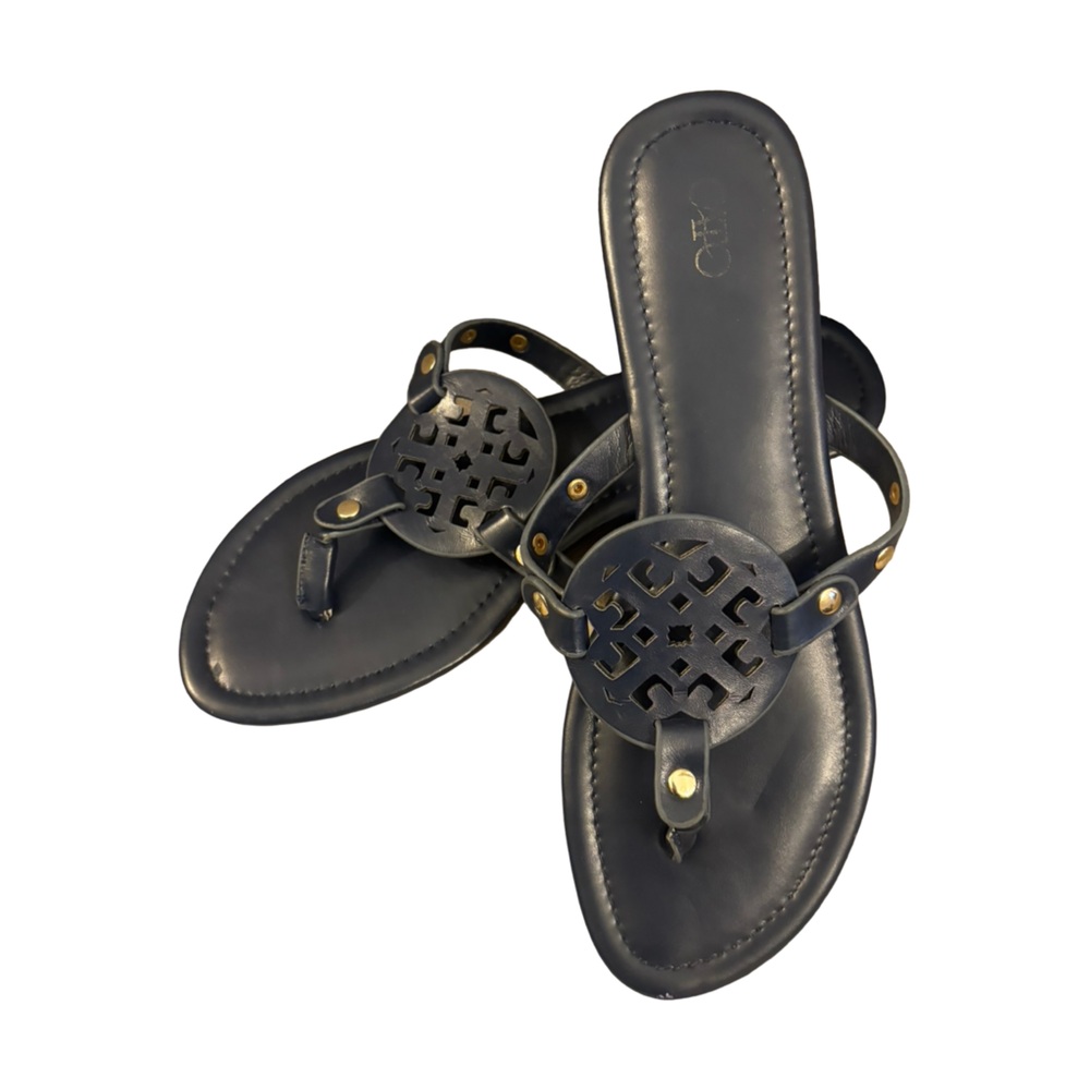 Cato Navy Blue Womens Thong Casual Bohemian Hippie Sandals - Size 9